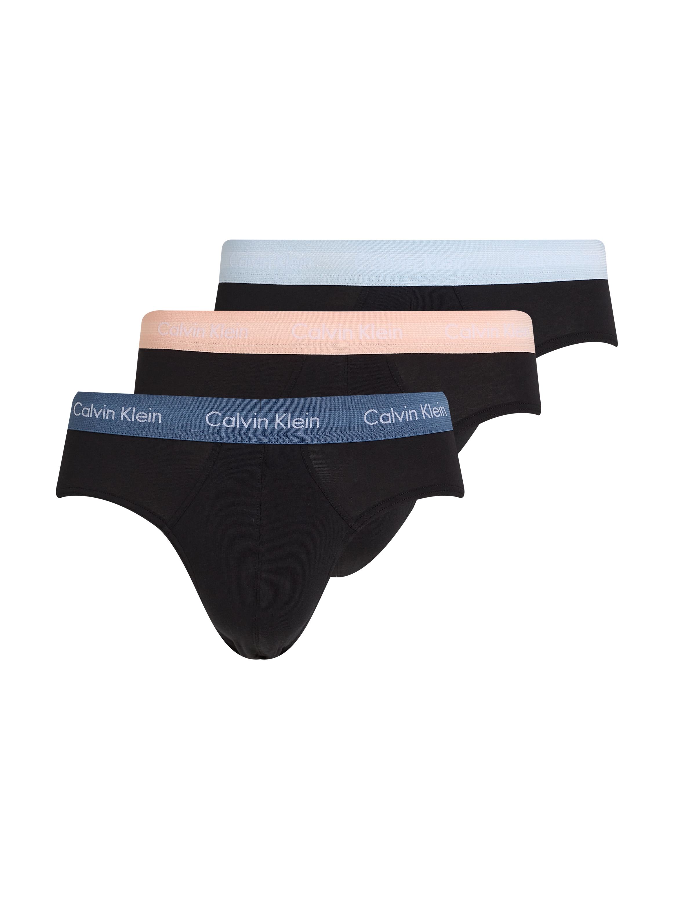 Hipster, Herren, Gr. XL (54), b, vint ind, mln frenzy, h blau wbs, Jersey, Obermaterial: 95% Baumwolle, 5% Elasthan, CALVIN KLEIN UNDERWEAR, Unterhosen, mit farbigem Webbund Image