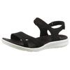 Trekkingsandale ECCO "ECCO CRUISE II", Damen, Gr. 39, schwarz, Leder, sportlich, Schuhe, Outdoorschuh, Sommerschuh, Freizeitsandale, mit Klettverschlüssen