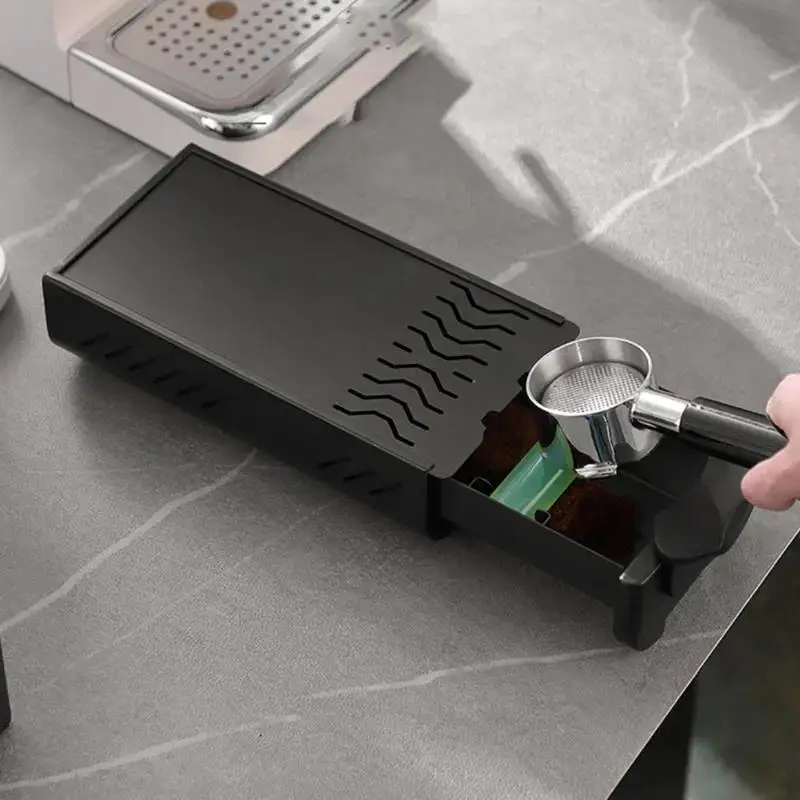 Edelstahl Kaffee Klopf box Espresso Boden Rückstände Klopf box Schublade Typ Dual-Use-Kaffeepulver Schlacke gepresste Pulver Pad