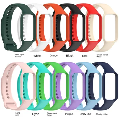 8 Stück – geeignet für Redmi Smart Band 2/Redmi Smart Band 2/Xiaomi Band 8 Active Silikonarmband Image