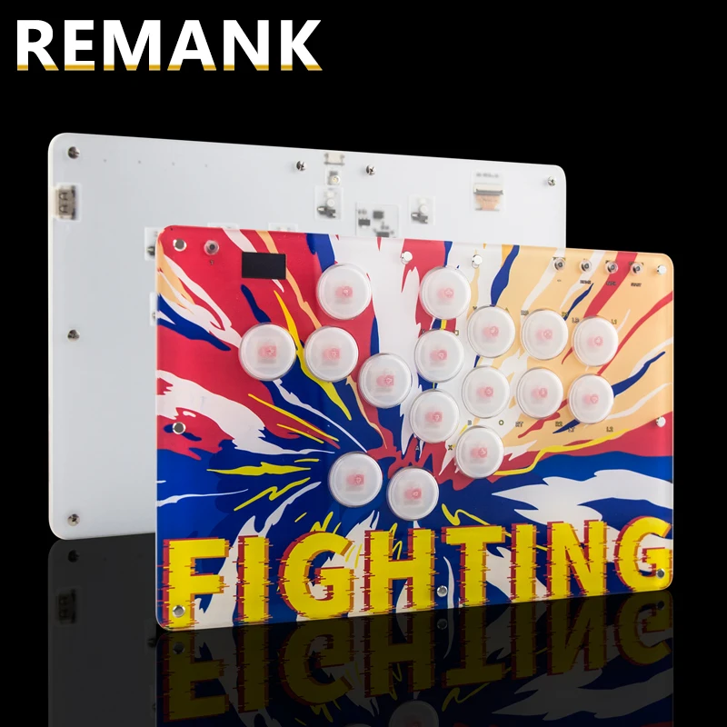 REMANK Hebellose Controller PS5 Tastatur für PS4 Switch PC Hitbox Joystick Hitbox hebellose Arcade Stick Controller Fightstick Image