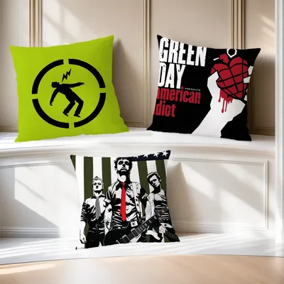 The Band G-Green D-Day Kissenbezug, weich, bequem, für Sofa, Wohnzimmer, Zuhause, Büro, Dekoration, Image