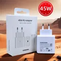 Caricatore originale Samsung 45W Adattatore CERTIFIED UE a ricarica super veloce per Galaxy Z Fold 5 4 3 Flip 5 4 3 S23 S24 Ultra S20 S22 S21