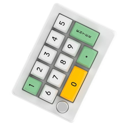 Tizuqe Compact and Durable Programmable Numeric Keypad with Knob Macro Programming Function Easy to Use No Driver Needed
