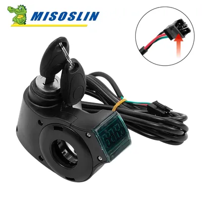 Digital Voltage Display Switch Power For ZERO 8X 10X 11X Electric Scooter Ignition Key Power Key