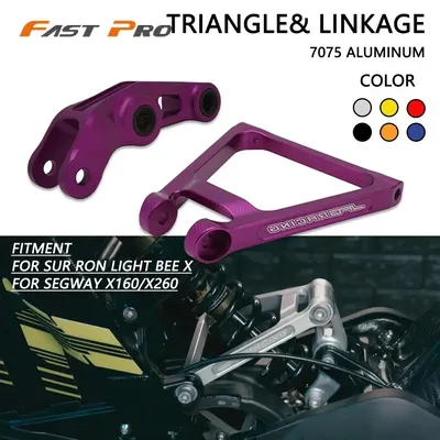 CNC Rear Shock Absorber Linkage Triangle For Surron Sur ron Motorcycle Segway X160 X260 Light Bee X