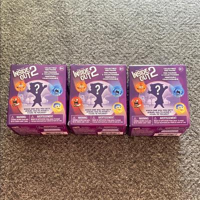 Disney Toys | Disney Inside Out 2 Mystery Figures - Purple Box(3 Total). | Color: Orange/Purple | Size: 3+