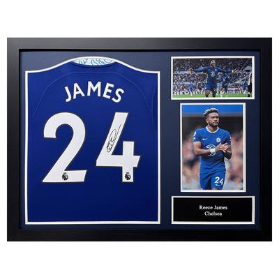Reece James signiertes Chelsea-Trikot 2022/23 – gerahmt Image