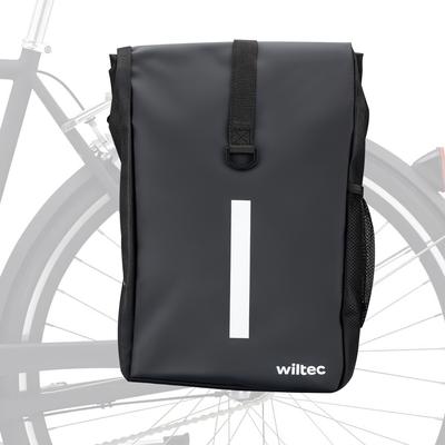 TEMU Wiltec Luggage Carrier Bag Matt Black, Bicycle Bag Luggage Carrier 16 L Storage Space, Luggage Bag With Carrying Strap, Water-resistant Bicycle Bag Image