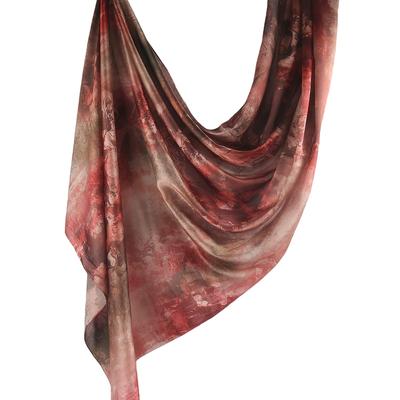 TEMU Stylish 180x85cm Long Printed Women's Scarf - Soft Polyester, Brown , Casual Wear & Gifts Image