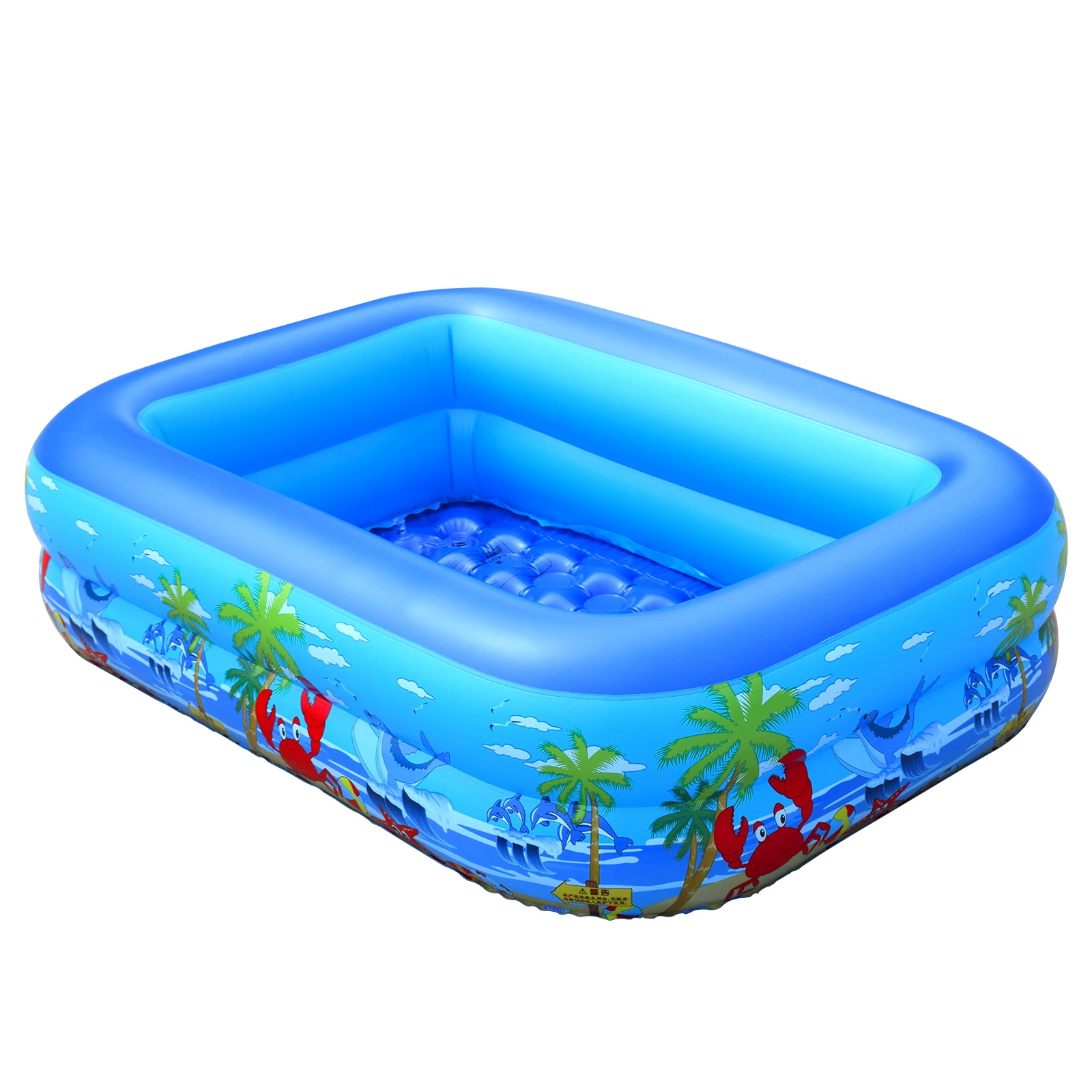 Aufblasbarer Bällebadpool für Kinder, Kleinkinder, drinnen und draußen, aufblasbares PVC-Schwimmbad, Wasserspiel, Unisex Image