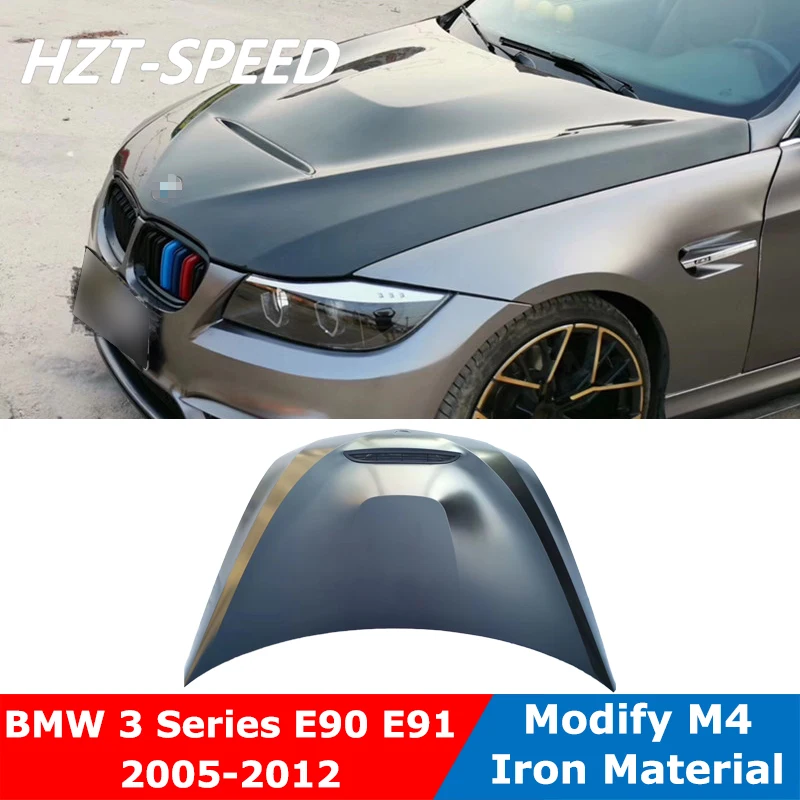 Eisenmaterial GTS-Stil Motorhaubenhaubenabdeckung für BMW 3er E90 E91 310i 325i 318i Modify M4 2005-2012 Image