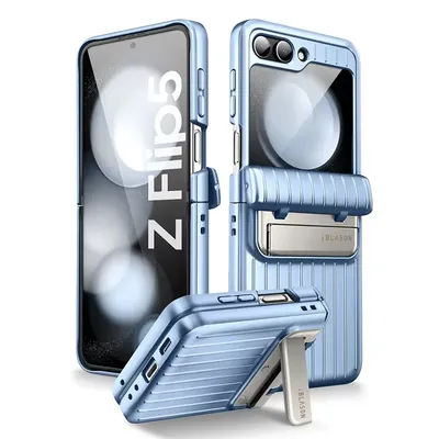 I-BLASON Schutzhülle für Samsung Galaxy Z Flip 5, 5G (2023) Journey, robuste Ganzkörperhülle mit integriertem Displayschutz und Ständer