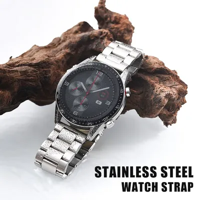 22 mm Edelstahlarmband für Huawei Watch GT4/5, Metallarmband mit doppelter Verriegelung, Huawei Image