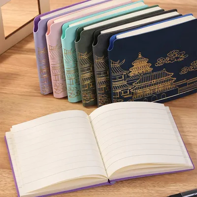 Quadratisches Taschenbuch, beliebt, neuer China-Chic-Stil, geeignet zum Lernen, Wohnen, Arbeiten und Image