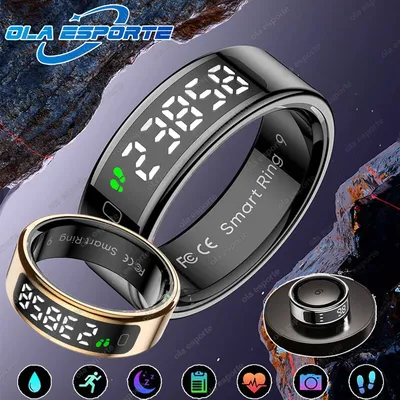 For Xiaomi Smart Ring Men LED Screen Display Health Monitor 2025 New Gesture Control Multi Sport