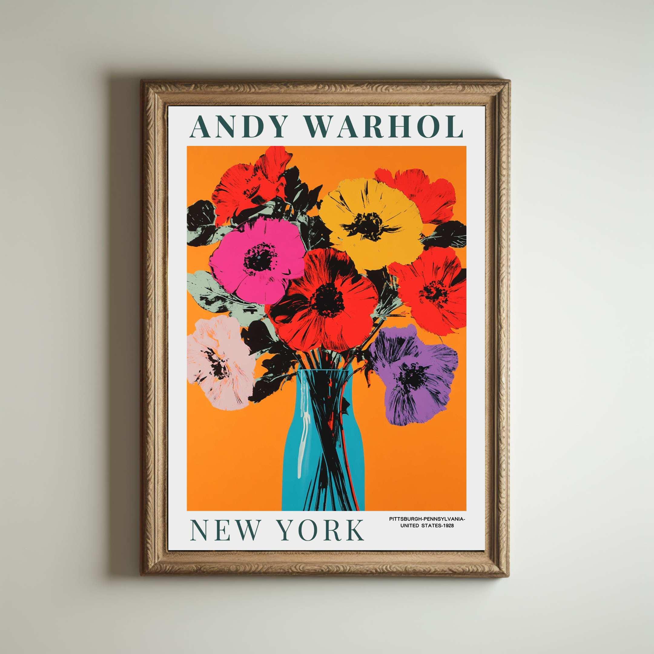 Poster di Andy Warhol, Opera d'arte di Andy Warhol, Andy Warhol, Stampa Pop Art, Stampa floreale, Arte di Andy Warhol, Stampa di Andy Warhol, Stampa P