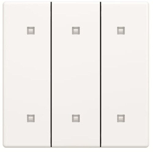 Busch-Jaeger Wippe 3t,Schalter/Taster,weiß,glänzend,Kontrollfenster/Lichtauslass Image
