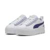 Sneaker PUMA "MAYZE MIX WNS", Gr. 37, puma weiß, blau crystal, Leder, unifarben, sportlich, Schuhe