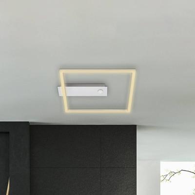 Briloner Deckenlampe mit Bewegungsmelder Nici, alu / grau / zink, für Wohn- / Esszimmer, Metall, Modern, Deckenlampe mit Sensor Image