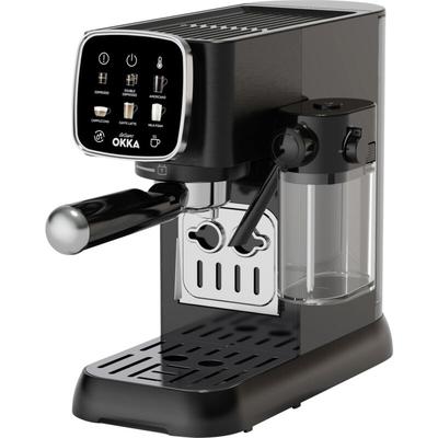 OK0032-0500 Espressomaschine mit Siebträger Chrom mit Milchbehälter, mit Milchaufschäumdüse - Arzum Image