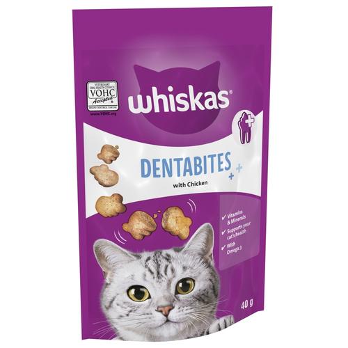 8x40g Chicken Dentabites Whiskas Cat Treats