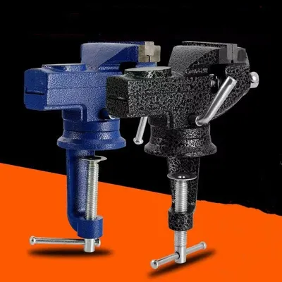 Universal Table Vise Multi-functional Portable 360° Swivel Base Clamp On Vice/Table Vise For Woodworking Cutting Conduit Dril