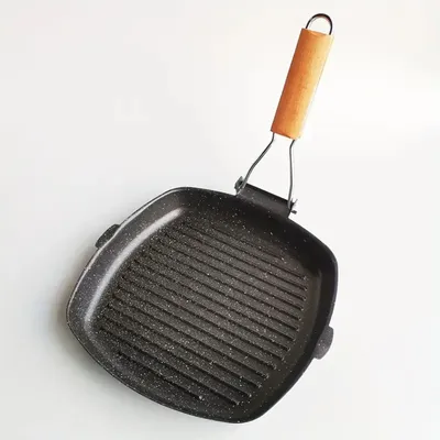 Nonstick Grilling Pan for Stove Tops, Square Grill Pan for Indoor Cooking, Versatile Griddle, Induction Steak Pan