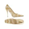 M Missoni Damen Pumps, Gr. 39, beige, Leder