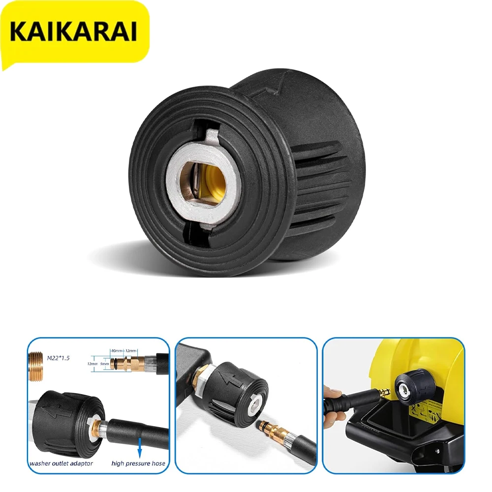 Hochdruckreiniger-Schnellmontageadapter für Pistole und Hochdruckreiniger auf M22 14 mm Innengewinde für Karcher Lavor Bosch Image