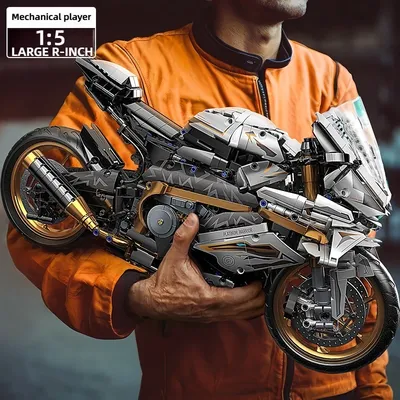 TOYLINX Legierung Motorrad Desktop Dekorationen 2045PCS Racing Baustein Modell Kind Spielzeug Image
