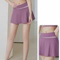 Per donna Gonna Yoga Vita Alta Yoga Allenamento in Palestra Pilates Gonna-pantaloncini Nero Blu Reale Viola Gli sport Abbigliamento sportivo Elasticizzato Taglia piccola