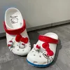 Neue Sanrio Hello Kitty Loch Sandalen Hausschuhe Kt Katze Sandalen Kawaii Eva Anime Hause Strand