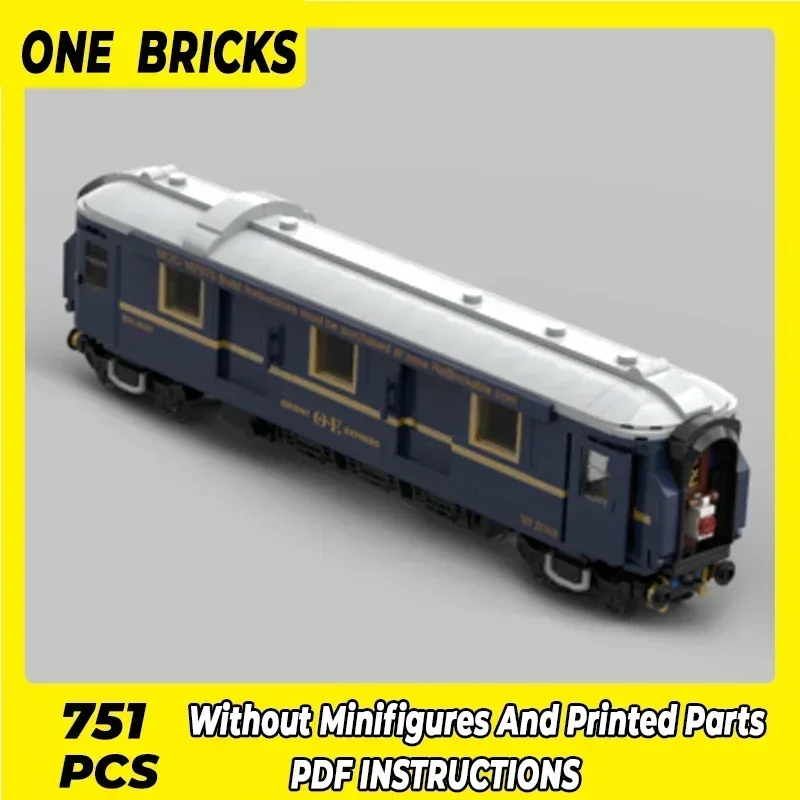 Stadtfahrzeugmodell Moc Bausteine Orient Express Zug 1225 Technologie Modulare Blöcke Geschenk Weihnachtsspielzeug DIY Sets Montage Image