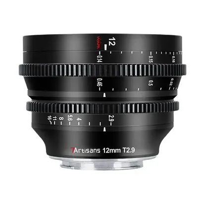7artisans 7 artisans 12mm T2,9 APS-C Weitwinkel Cine Objektiv Für Sony E Micro 4/3 FUJI FX CANON RF NIKON Z LEICA SIGMA L Kamera