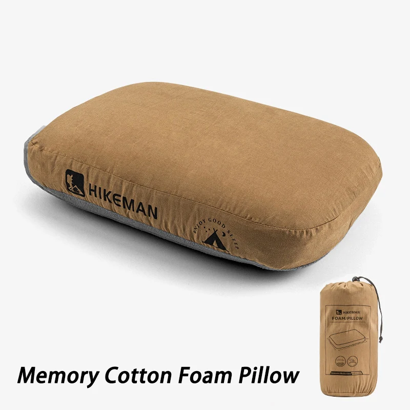 Memory-Schaum Reisekissen mit Tragetasche, Tragbares Langsam Rückfederndes Nackenkissen für Camping, Büro-Nickerchen & Outdoor-Wanderungen Image