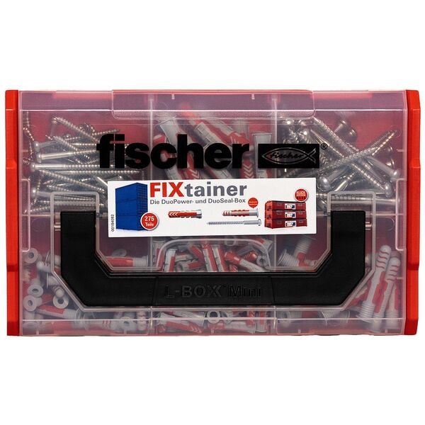fischer Dübel- und Schrauben-Sortiment »FixTainer - DuoPower / DuoSeal + S« 275 Stück Image