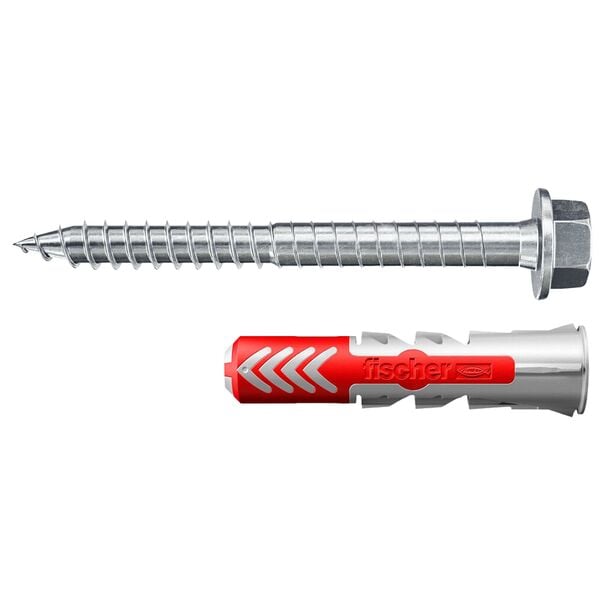 fischer Dübel mit Schrauben »DuoPower ETA 10x50« 50 Stück grau Image