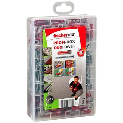 fischer Universaldübel-Sortiment »Profi-Box DuoPower + S 2K« 160 Stück grau