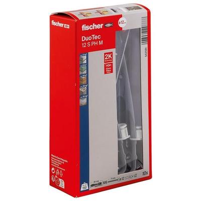 fischer Dübel mit Schrauben »DuoTec 12 S PH M 2K« 10 Stück grau Image