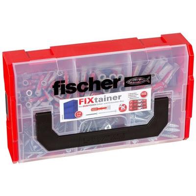 fischer Dübel- und Schrauben-Sortiment »FixTainer 2K« 210 Stück grau