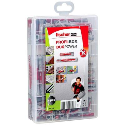 fischer Universaldübel-Sortiment »Profi-Box - DuoPower kurz/lang 2K« 150 Stück grau Image