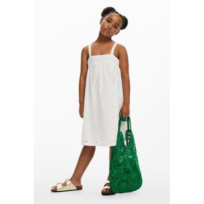 Short perforated dress
