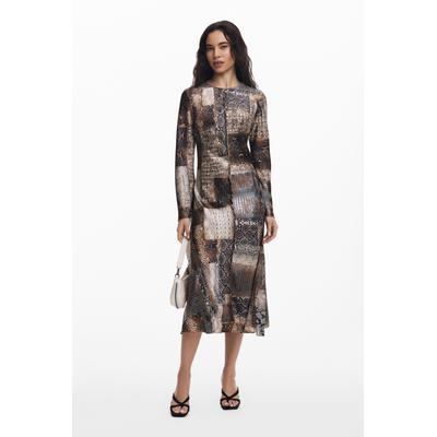 Flowy animal print dress