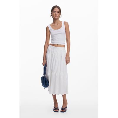 Long embroidered skirt
