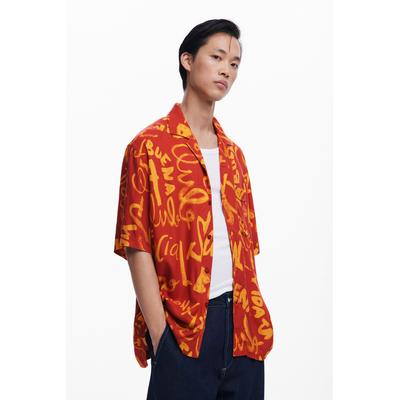 Short-sleeve lettering shirt