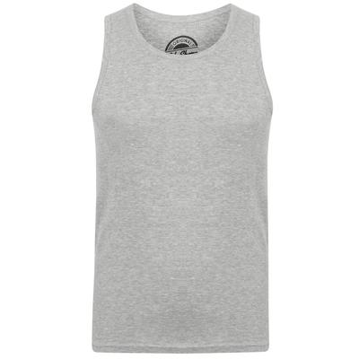 Vests Mace Cotton Ribbed Vest Top In Light Grey Marl - South Shore / XXL - Tokyo Laundry