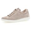 Sneaker GABOR "YORK", Damen, Gr. 37, beige (hellbeige), Ziegenveloursleder, sportlich, Schuhe Sneaker, Freizeitschuh, Halbschuh, Schnürschuh in Schuhweite G (=weit)