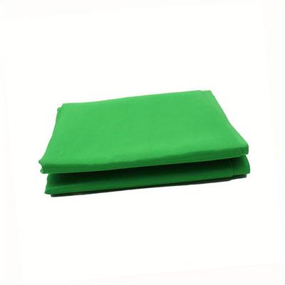 TEMU Professional Photography Green Screen Backdrop - Polyester, Ideal For Live Streaming & Studio , Blue/black Light-absorbing Solid Color Wall
