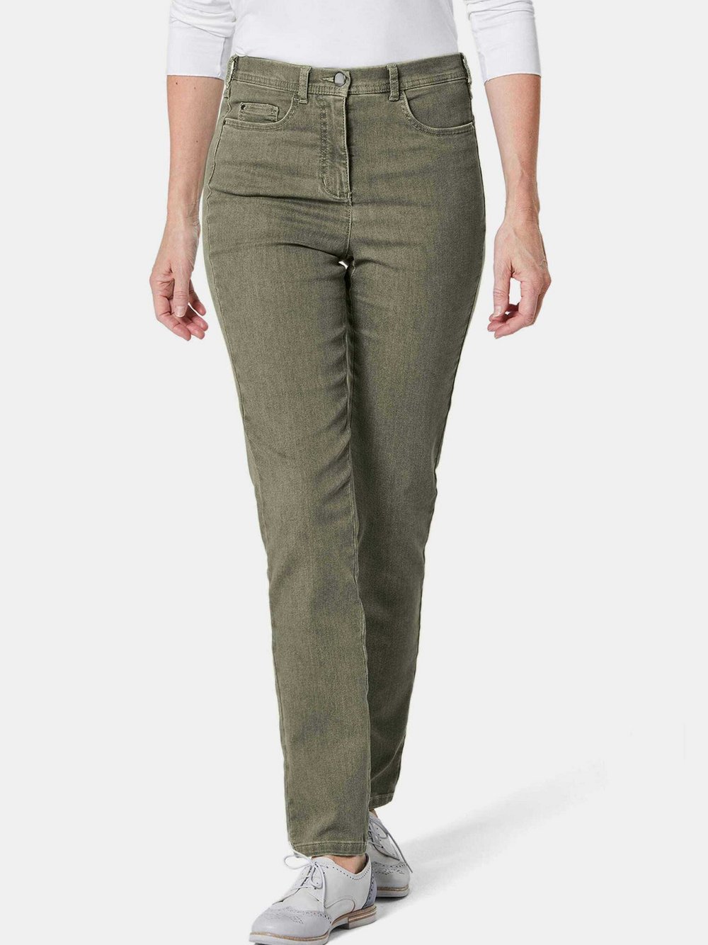 Goldner Jeans Damen oliv, 38